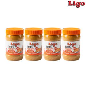 LIGO 리고 100% 땅콩버터 땅콩잼 크리미 453g 4개