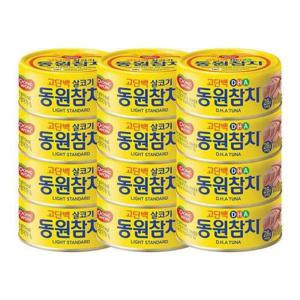 [셀러허브 식품]동원 라이트스탠다드 150G 8캔 + DHA 150G 4캔r