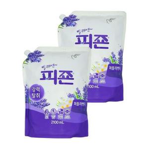 피죤 리필 섬유유연제 퍼플라벤더 2.1L x 2개