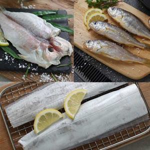 [올래밥상]제주 꽃보다 생선 1호 (옥돔3미+갈치3미+굴비10미)총 2kg