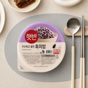갤러리아_[CJ]햇반 흑미밥 210g X 24개