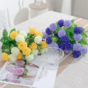 성묘 조화 꽃 미니볼부쉬 48cm 2컬러 추모 납골당 산소 묘지 장식 소품 수목장