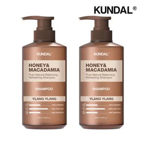 쿤달 허니 앤 마카다미아 네이처 샴푸 일랑일랑 500ml x2개