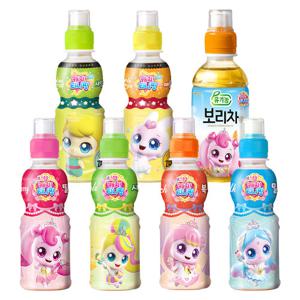 웅진 티니핑 200ml 24개 7종 딸기/복숭아/사과/밀크/보리차/애플망고/샤인머스캣