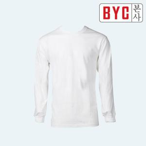 [BYC본사] 백색 긴팔 라운드 티 BOT8160