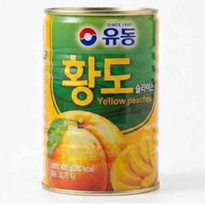 갤러리아_유동 황도 슬라이스 400g x10캔