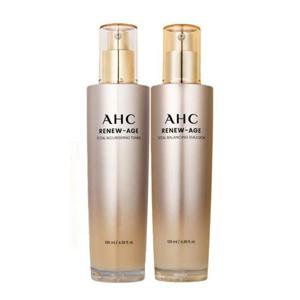 AHC 리뉴에이지 토탈밸런싱 에멀젼 130ml + 토너 130ml 기초 2종 세트