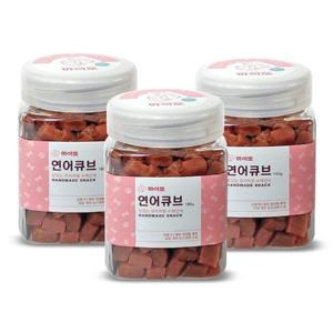 마이또 국내산 강아지 수제간식  연어큐브 180g 3개세트