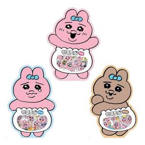 빤쮸토끼 조각 스티커 3종 세트 (핑크+브라운+블루)