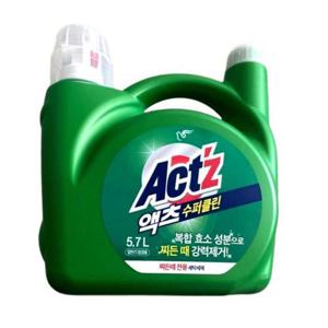 대용량 액체세제 액츠 수퍼클린 찌든때 5.7L 겸용 제품