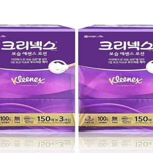 크리넥스 각티슈 실크소프트 미용티슈 250매6개입 곽티슈 곽휴지 사각티슈(