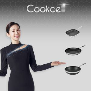 쿡셀 홀로그램큐브 프라이팬3종세트(정사각프라이팬20cm, 프라이팬28cm, 궁중팬28cm)