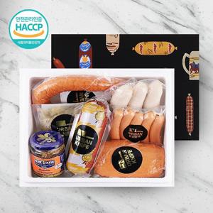 [바로배송][웰굿][한돈]독일식 수제햄 소시지 선물세트 3호 1.76kg(7종,소스)