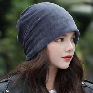 스타일 벨벳 비니 데일리 겨울 비니 얇은 워머 가을 방한 WFNXRHI