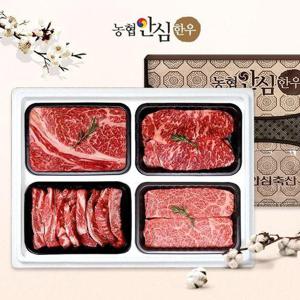 갤러리아_[농협안심한우][냉장]한우선물세트 구이1호 1등급 1.2kg (등/채/