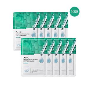 [AHC] [AHC] [홈쇼핑 최신상] AHC 순면 마스크 팩 앱솔루트 리턴 카밍 10매
