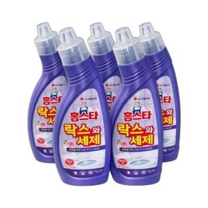 홈스타 락스와세제 후로랄파인 750ML 5개 화장실 변기 세정제