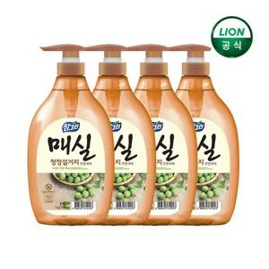 참그린 매실 주방세제 1kg 펌프 용기X4개