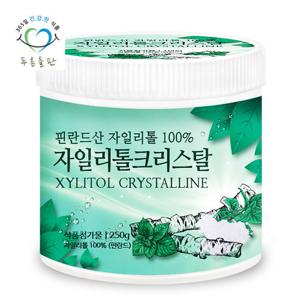 [푸른들판] 핀란드산 자일리톨 크리스탈 분말 가루 250gx1통 저칼로리 설탕 대체 감미료