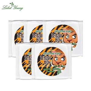 [라벨영]속건조+피부진정+노폐물제거 호랑이비누(쇼킹솝 카밍버전) 100g / 4개 + 1개