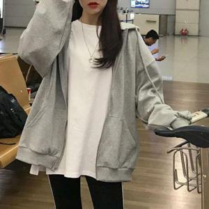 [오노마] ONM 편한 나들이 루즈핏 후드 집업 점퍼 캐주얼 여자 잠바