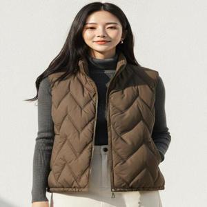 [시노코]지그재그 웰론 패딩 베스트