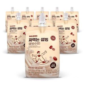 설빙 아이스크림 짜먹는 슬러시 팥빙수맛 120ml 9개
