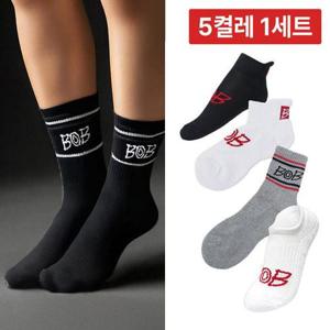 [5켤레1세트] BOB GOLF 남성 여성 골프 양말 단목/중목/장목/덧신 모음전 택 1