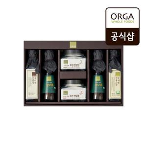 [올가] ORGA 참기름(유기농) 간장 토판염 선물세트