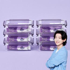 에코센스 히트락 올트라이탄 밀폐용기 직사각 520ml, 6개