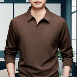 [에이치플러스몰]가을 남성 긴팔 카라 주말룩 티