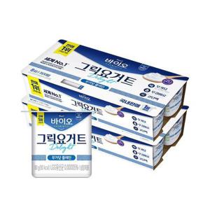 [매일유업]매일 바이오 그릭요거트 딜라이트 무가당 플레인 80g 16입