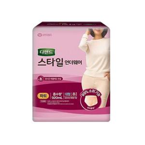[디펜드] 디펜드 스타일 언더웨어 여성 파워 요실금팬티 대형 8P