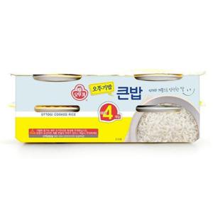 오뚜기 큰밥 300g X 4개 1세트 맛있는 즉석 흰밥
