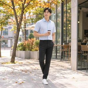 편안한 초가을 남성 허리밴드 바지(등산/런닝/낚시/작업복 추천)