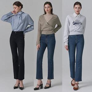 [뱅뱅]26FW 여성 가을 라이크라 플레어핏 데님 3종