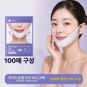 [홈앤쇼핑단독] 로로스키니 콜라겐 하이드로겔 브이라인 리프팅 턱마스크 100매