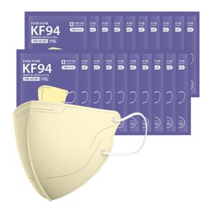 리벤스 자우버탁 에버퓨어 황사방역마스크(KF94)(베이지/특대형) 100입