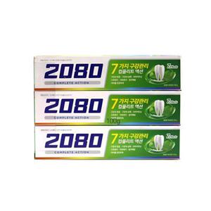2080컴플리트액션허브민트향치약 120g 3입