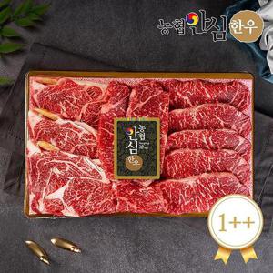 [냉장][농협안심한우] 1++구이3호 1kg(등심500g+채끝500g)