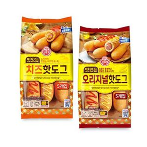 갤러리아_[오뚜기] 맛있는 오리지널 핫도그 400g + 맛있는 치즈핫도그 400g