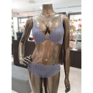 갤러리아_블루그레이 퍼팩트볼륨 미들커버리지 브라,레이스팬티SET WBWBR