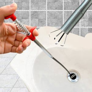 세면대 돌돌이 뚫어뻥 드릴 세면대 집개식 싱크대 뚜러뻥 관통기 하수구막힘 청소기 160cm P445