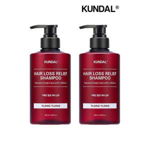 [쿤달]쿤달 카페인 탈모 샴푸 일랑일랑 500ml x2개