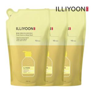 일리윤 프레쉬모이스춰  바디워시 500ML 3입 리필