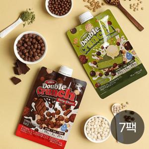 [다신샵] 토핑25% 단백한끼 더블크런치 1주 세트(7팩) / 식단관리 단백질쉐이크 프로틴 딥초코 말차바닐라