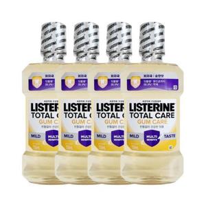 리스테린 토탈케어 검케어 마일드 750ml x4개 구강청결제