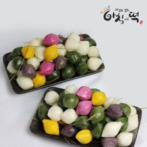 [아침에떡]송편세트 2호 3kg (오색송편 47개+모시 34개)