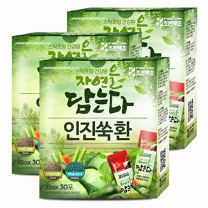 [조은약초] 프리미엄 인진쑥 환 스틱 3g x 30포 x 3박스 (총 270g)