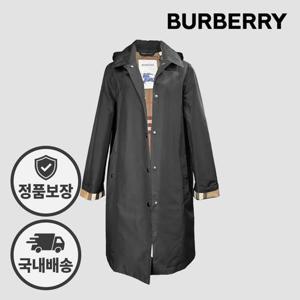 버버리 트렌치 후드 카 코트 옥스클로즈 81041851 블랙